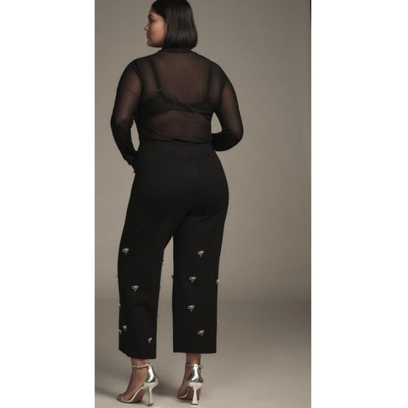 The Colette Cropped Wide-Leg Pants by Maeve: Bow Edition 22W PLUS SIZE - Picture 5 of 6